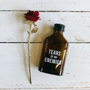 Tears Of My Enemies Amber Mini Flask